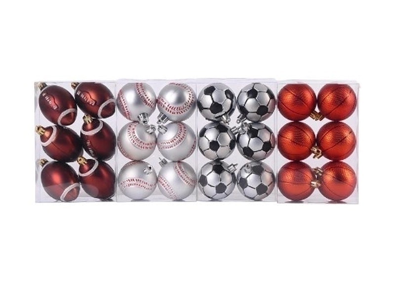 Christmas Cartoon Basketball & Football Hanging Ornaments for Indoor Family Festival Decor|Home Decor & Seasonal Decorations