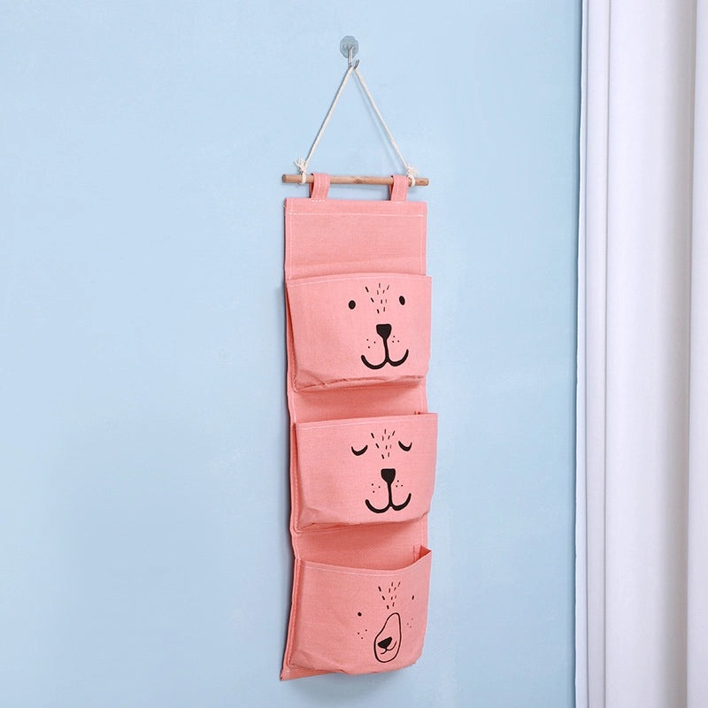 Waterproof Fabric Hanging Storage Bag for Bedside Wall and Door | Home Organization