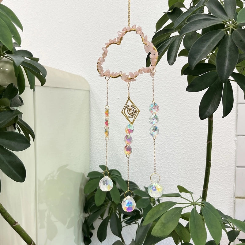 Custom Cloud Crystal Sun Catcher Wind Chimes for Party Decoration | Home Decor Accessories