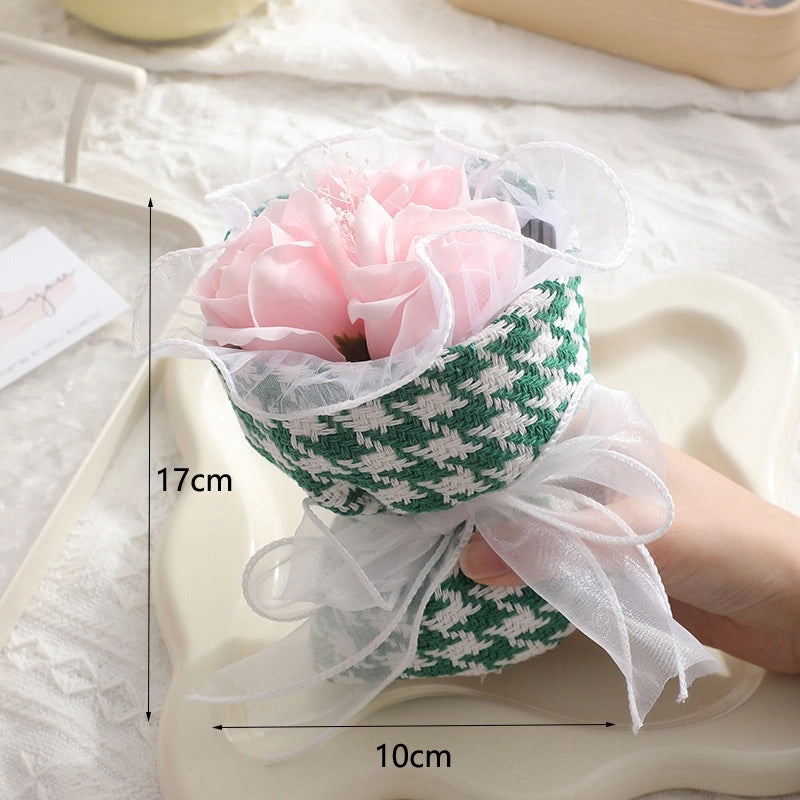 Valentine's Day New Year Father's Day Cute Dried Soap Flowers Artificial Floral Decorations|Home Decor Artificial Flowers