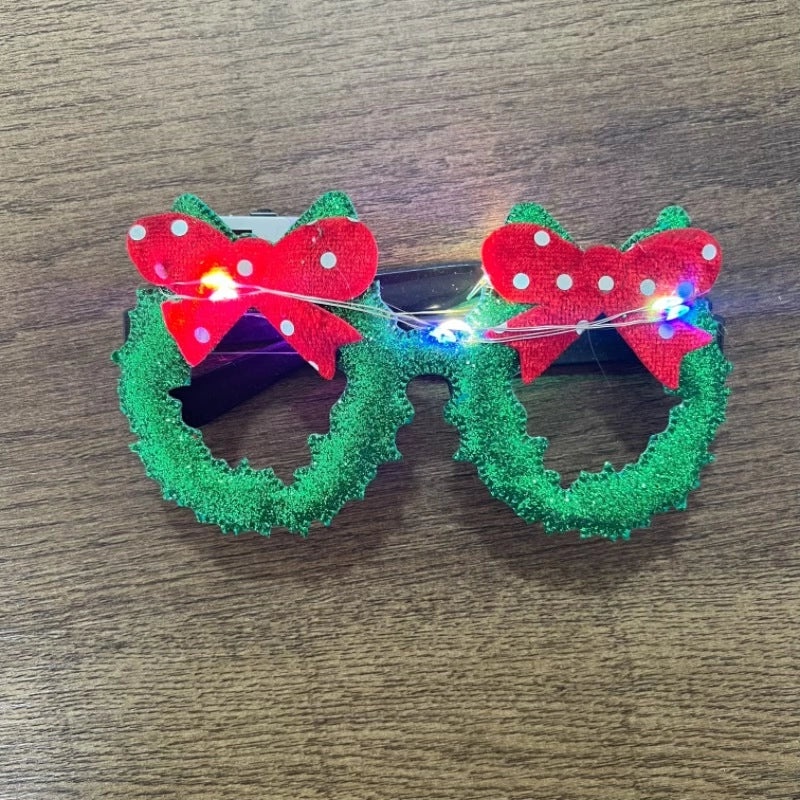 Festive Santa Claus Glasses Hairband for Christmas Halloween Valentine's Day Party|Accessories & Party Supplies