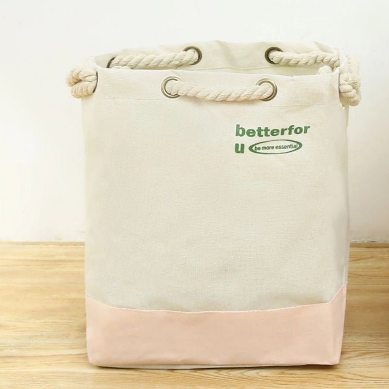 Cotton Rope Large Tote Bag with Printed Letters | Accessories & Bags