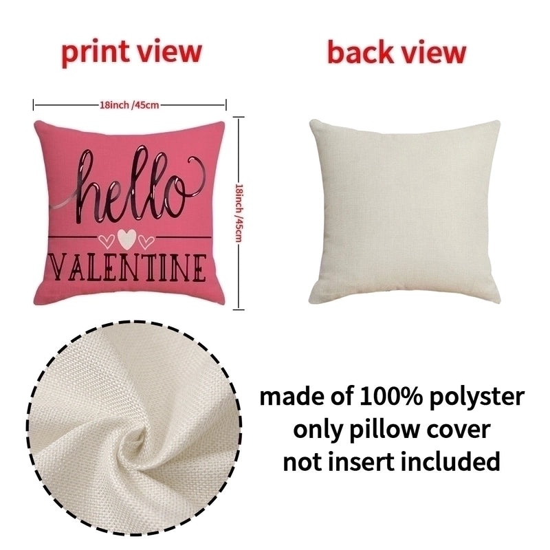 Retro Heart-Shaped Linen Pillow Covers Cute Decorative Cushion Cases|Home Decor Pillows