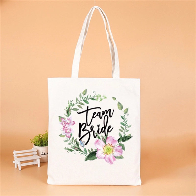 Personalized Linen Party Gift Bags with Letter Design|Party Supplies & Gift Wrapping