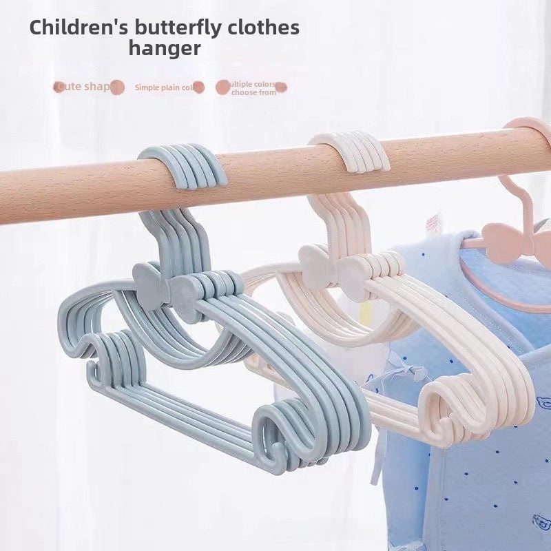 Baby Clothes Hanger Non-slip Butterfly Clip for Drying Kids' Clothing|Home Organization & Storage