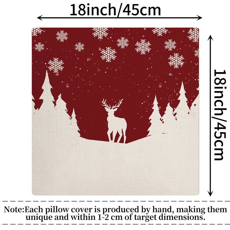 Stylish Elk Print Polyester Pillow Covers | Home Decor Pillows
