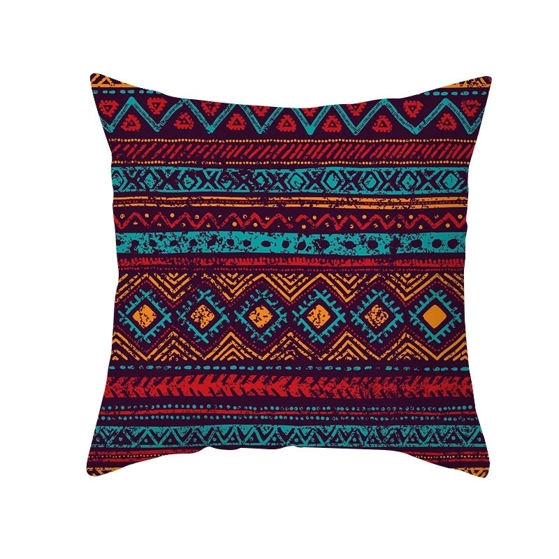 Bohemian Geometric Peach Skin Cushion Covers|Home Decor Pillows