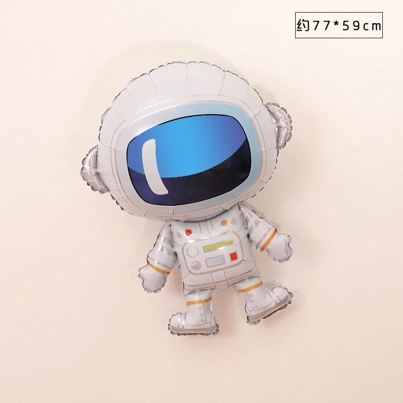 Children's Day Astronaut Rocket Party Balloon Aluminum Foil Birthday Decoration|Party Supplies