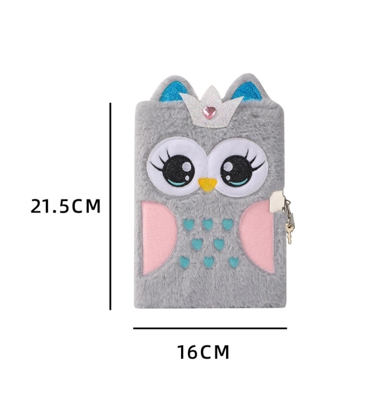 Cute Animal Plush School Notebook | Stationery & School Supplies