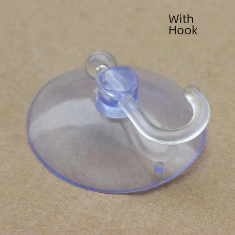 Transparent Vacuum Suction Hook Strong Sticky Glass Suction Cup Hook 3CM 4CM 5CM|Home Organization Accessories