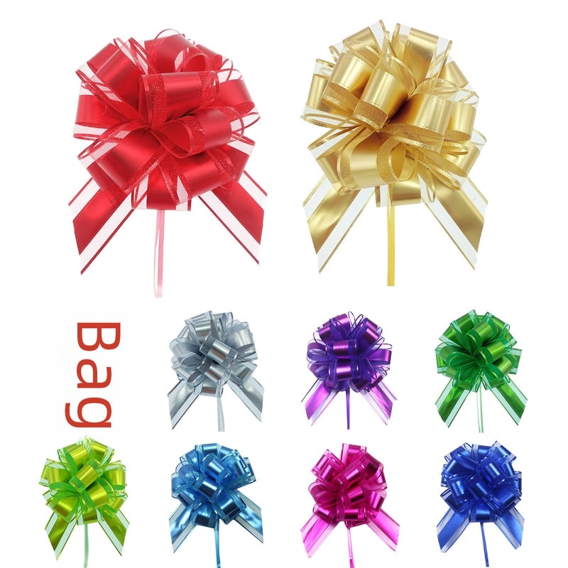 Large Matte Metal Color Ball Flower for Christmas Gift Packaging | Christmas Decorations