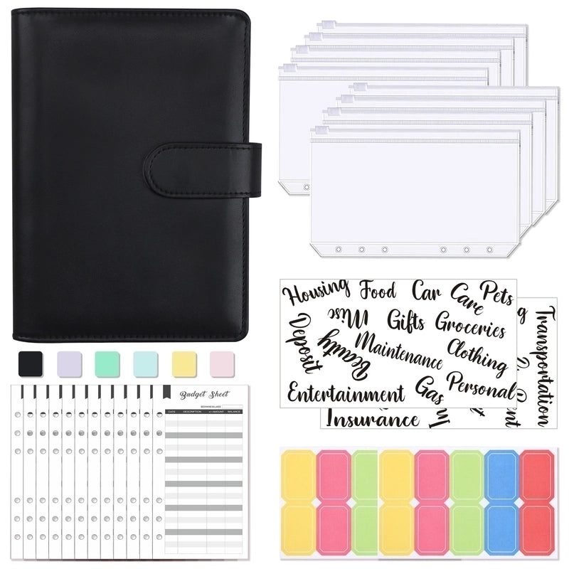 Classic A6 Pure Color Leather Loose-leaf Student Notebook | Stationery & Notebooks