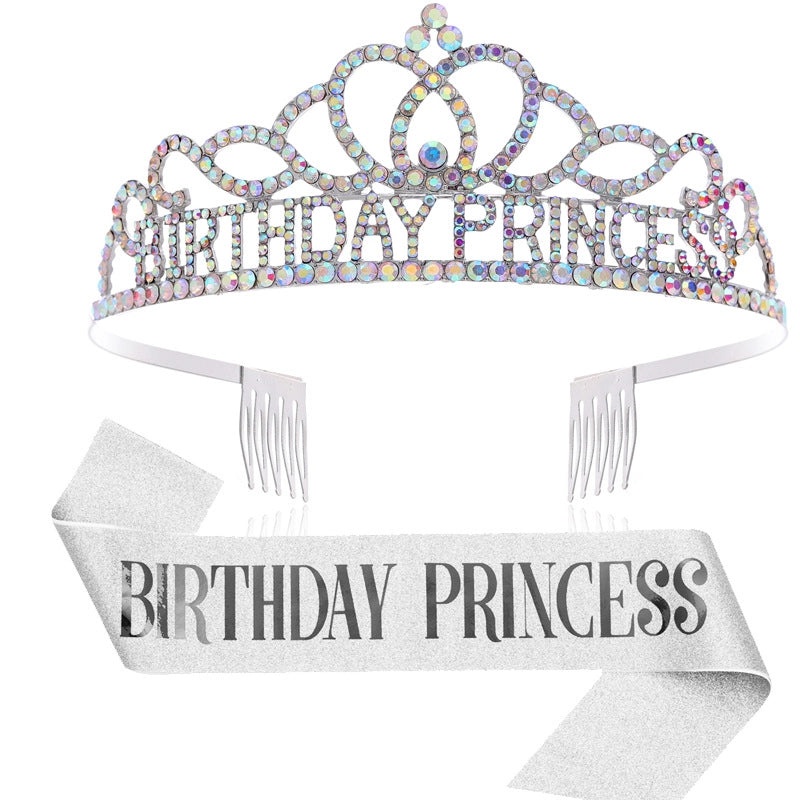 Birthday Princess Crown Jewelry Alloy Birthday Accessories|Jewelry & Accessories