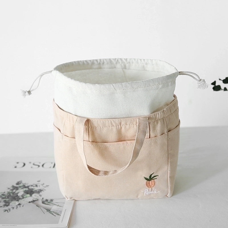 Portable Large-capacity Insulated Lunch Bag Cute Hand-carry Rice Storage Fashionable|Lunch Bags & Food Carriers