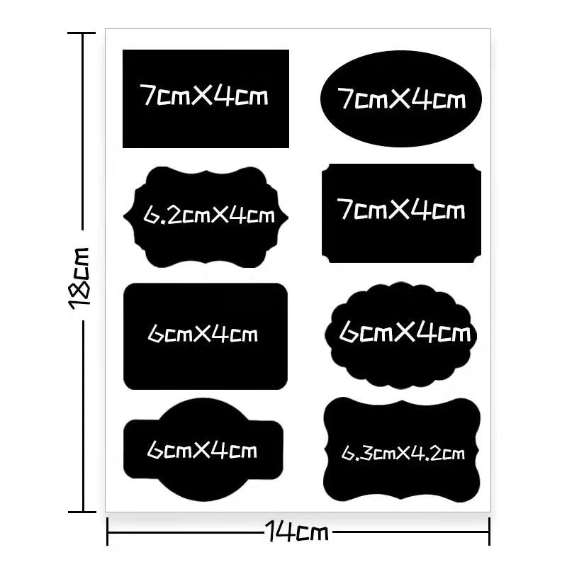 Writable Removable Waterproof PVC Blackboard Label Sticker for Home Office | Home & Office Supplies
