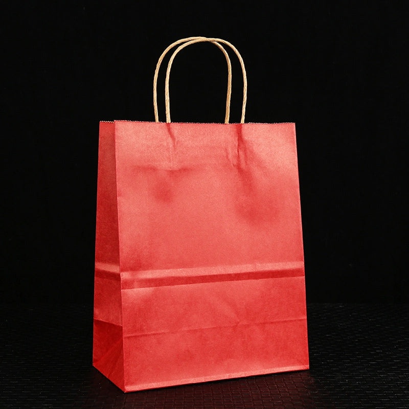 Handheld Kraft Paper Snack Bread Takeout Bags Custom Logo Printing Available|Packaging & Storage Bags