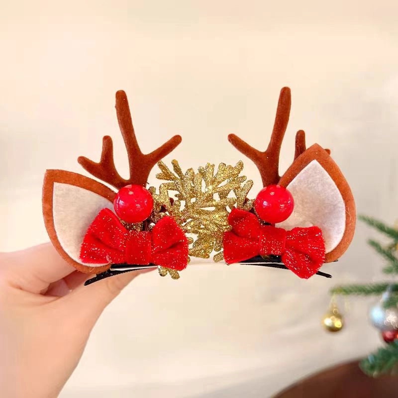 Festive Resin Antler Hairpin for Daily Wear|Hair Accessories