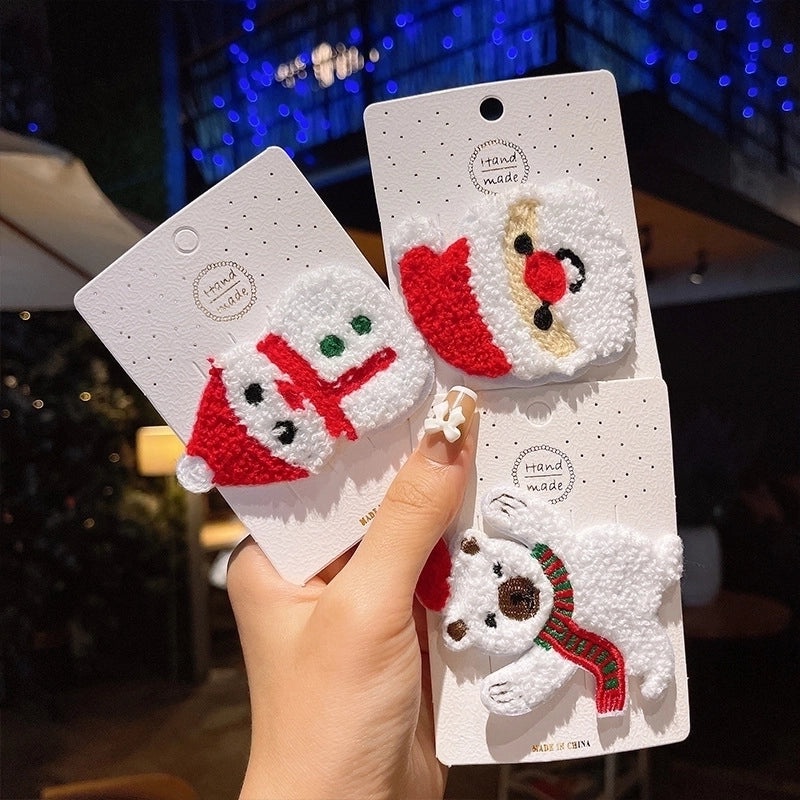 Minimalist Christmas Tree Hairpin with Bow Knot and Elk Design|Hair Accessories