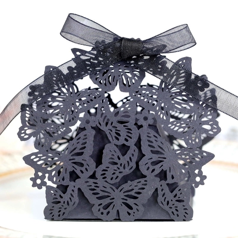 Irised Flower Butterfly Paper Gift Bags|Wedding Accessories