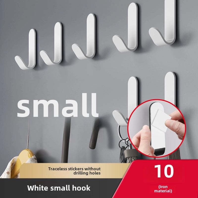 Strong Adhesive Hook Punch-Free Wall Mount Seamless Hanging Hook for Bathroom Kitchen Door | Home Storage & Organization