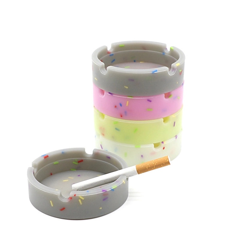 Minimalist Solid Color Silicone Ashtray Decorative Ornament|Home Decor & Accessories
