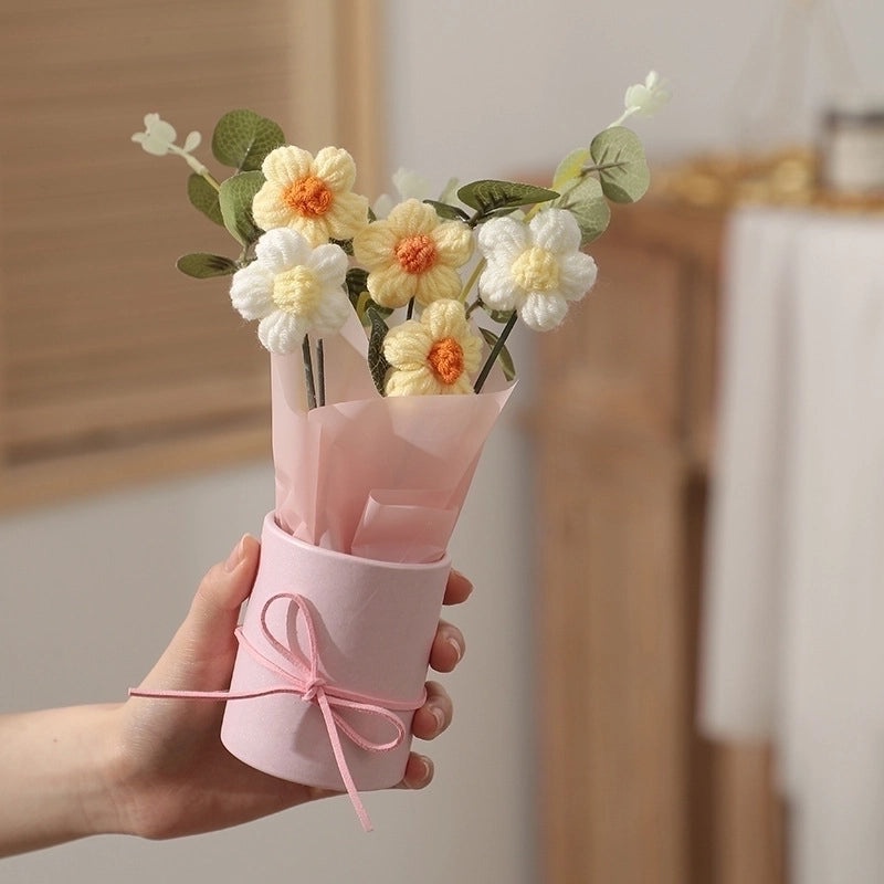 Delicate Floral Yarn Artificial Plant for Indoor Party and Date Decoration|Home Decor & Artificial Plants