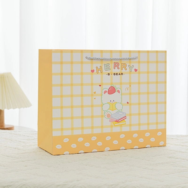 Adorable White Cartoon-Themed Cardboard for Casual Gift Wrapping|Gift Wrapping Supplies