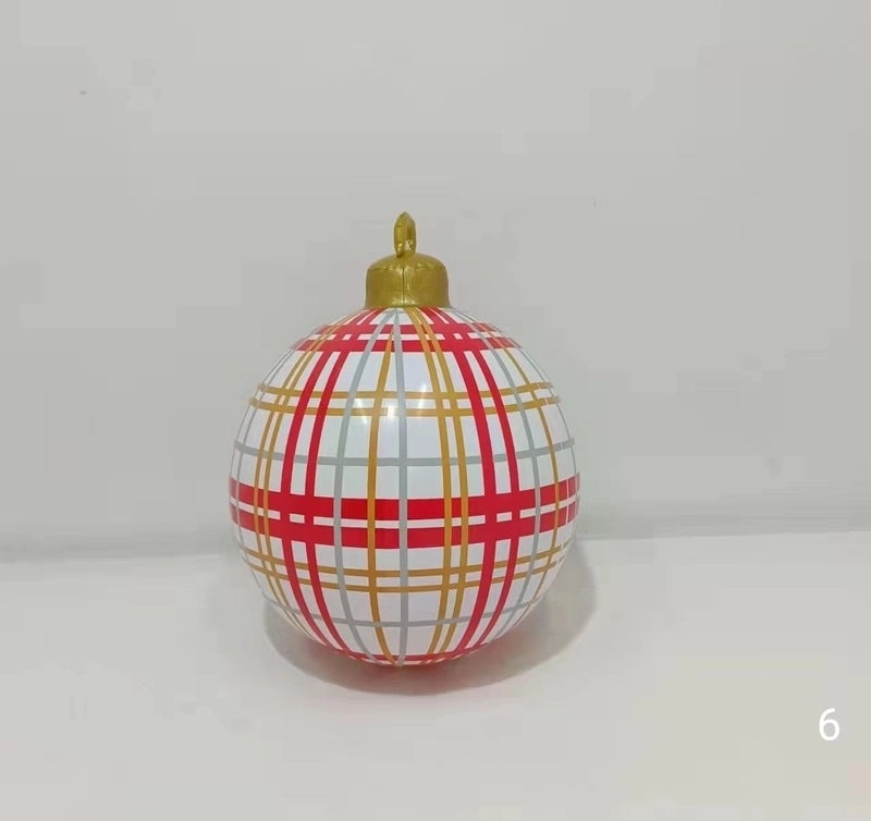 Vintage Christmas Striped PVC Balloons for Indoor and Outdoor Decoration | Holiday Decor