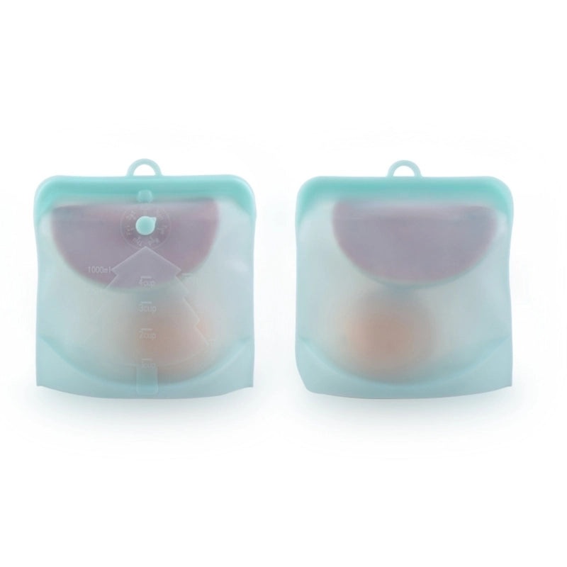 Minimalist Solid Color Silicone Freshness Protection Bag 10pcs|Kitchen Storage Bags