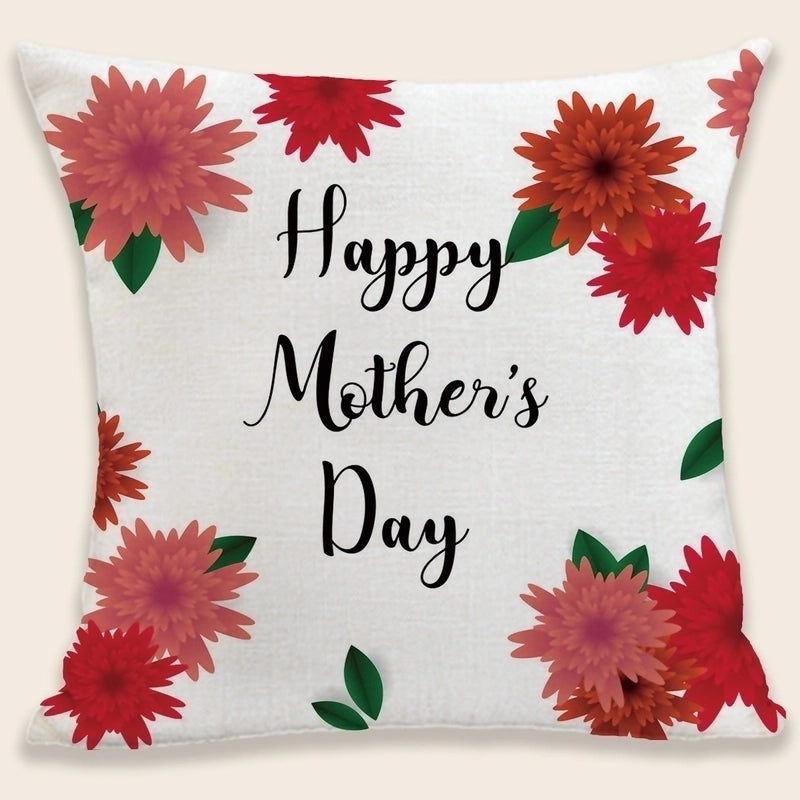 Mama Letter Plush Pillow Cases Minimalist Classic Style Soft Cushion Covers|Home Decor Pillows