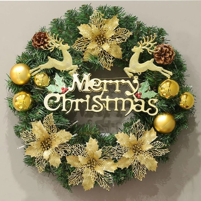 Christmas Rattan Garland 40CM 50CM 60CM Festive Decoration Exported to Japan and Korea|Home & Garden > Seasonal Decorations > Christmas Decor