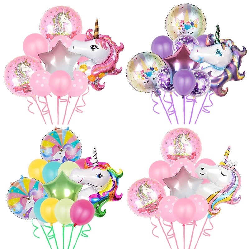 Birthday Celebration Aluminum Foil Balloons 10 pcs | Party Supplies Balloons