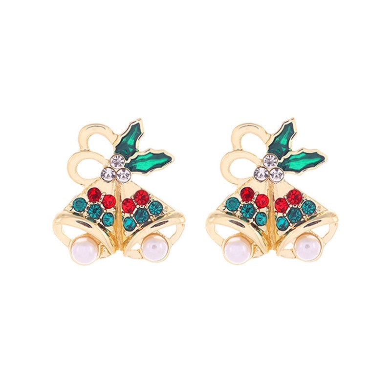 Christmas Cute Minimalist Alloy Christmas Tree Santa Claus Snowman Party Festival Decoration|Holiday Jewelry Accessories