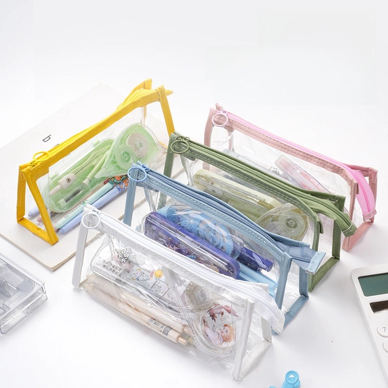 Large Transparent Pencil Case with High Capacity | Stationery Storage & Pencil Bags