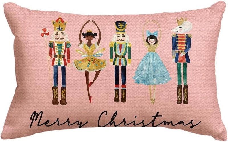 Christmas Holiday Linen Pillow Covers for Couch & Sofa | Home Decor