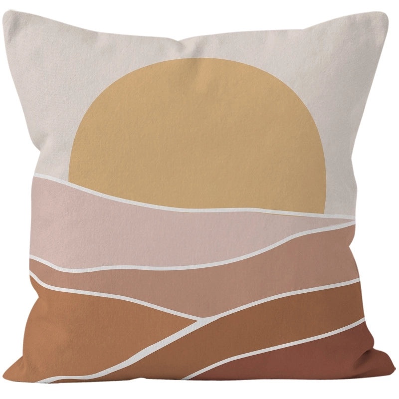 Preppy Minimalist Velvet Pillow Cases Color Block Super Short Design|Home Decor Pillows