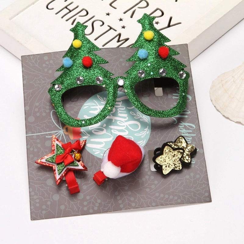 Festive Christmas Glasses Hairpin Accessories | Holiday Hair Accessories