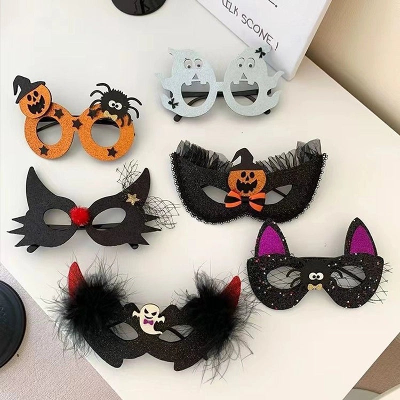 Halloween Cute Minimalist Pumpkin and Spider Mixed Materials Jewelry | Holiday Accessories