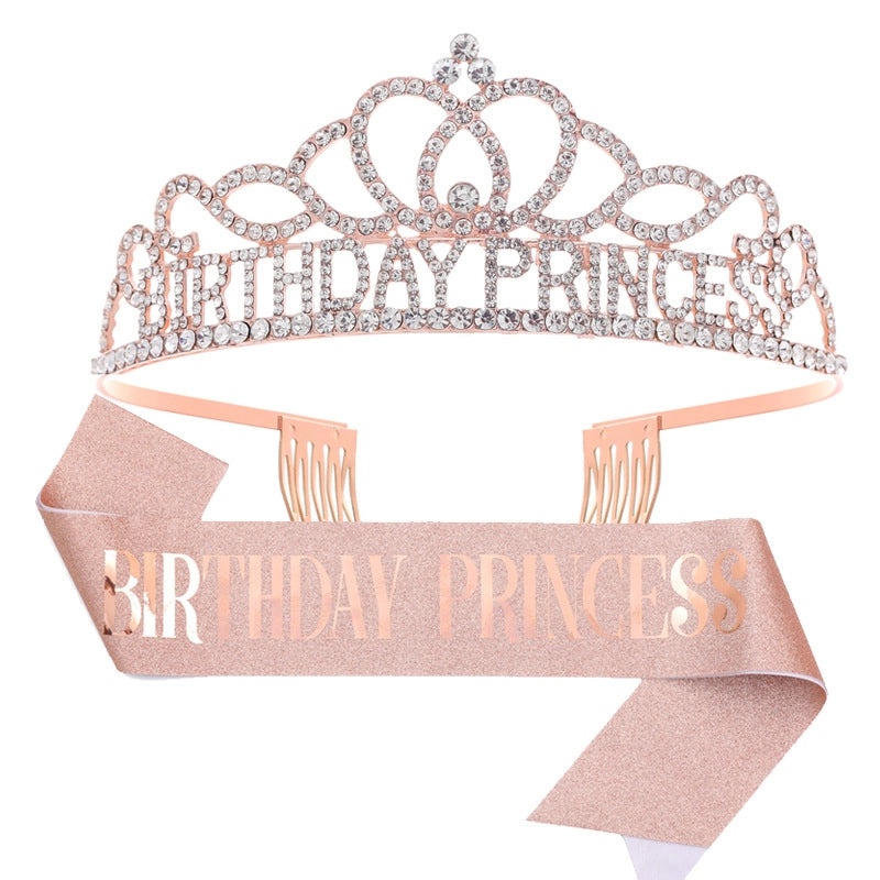 Birthday Princess Crown Jewelry Alloy Birthday Accessories|Jewelry & Accessories