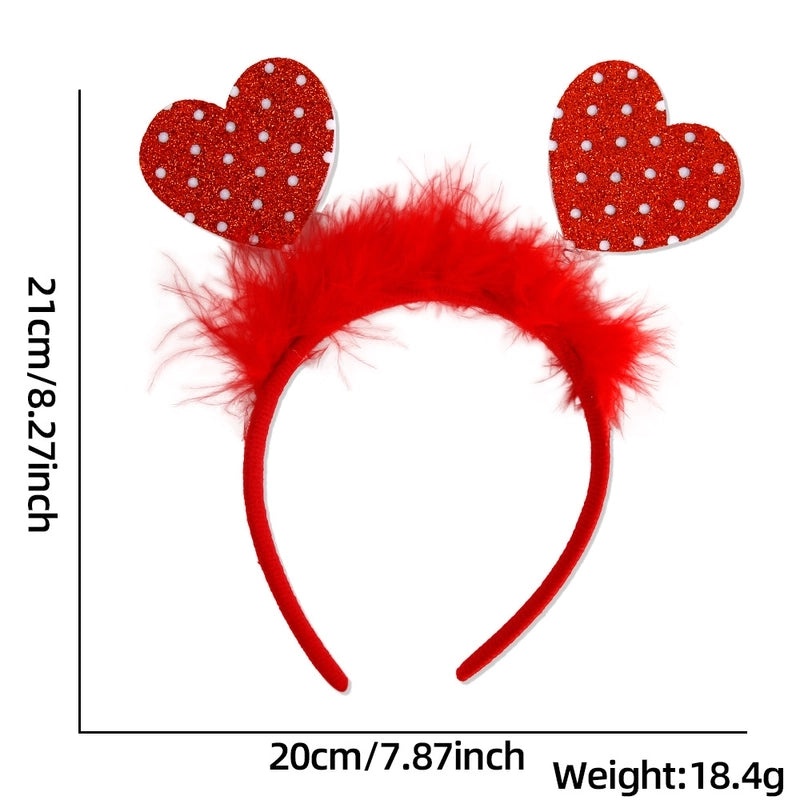 Valentine's Day Heart Shaped Plastic Headband for Party Festival|Accessories & Hair Accessories