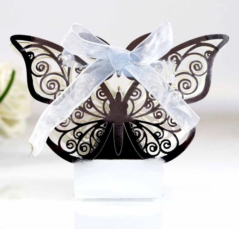 Iridescent Bow Knot Gift Bags 210g for Wedding Banquet|Gift Bags & Packaging