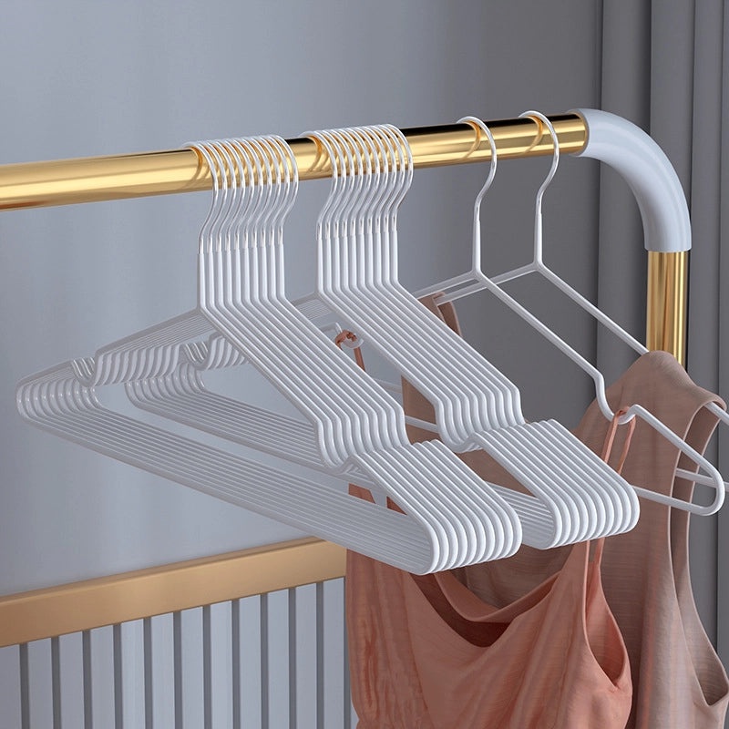 Durable Non-Slip Metal Clothes Hanger with Dip Plastic Coating for Home Use | Home Storage & Organization