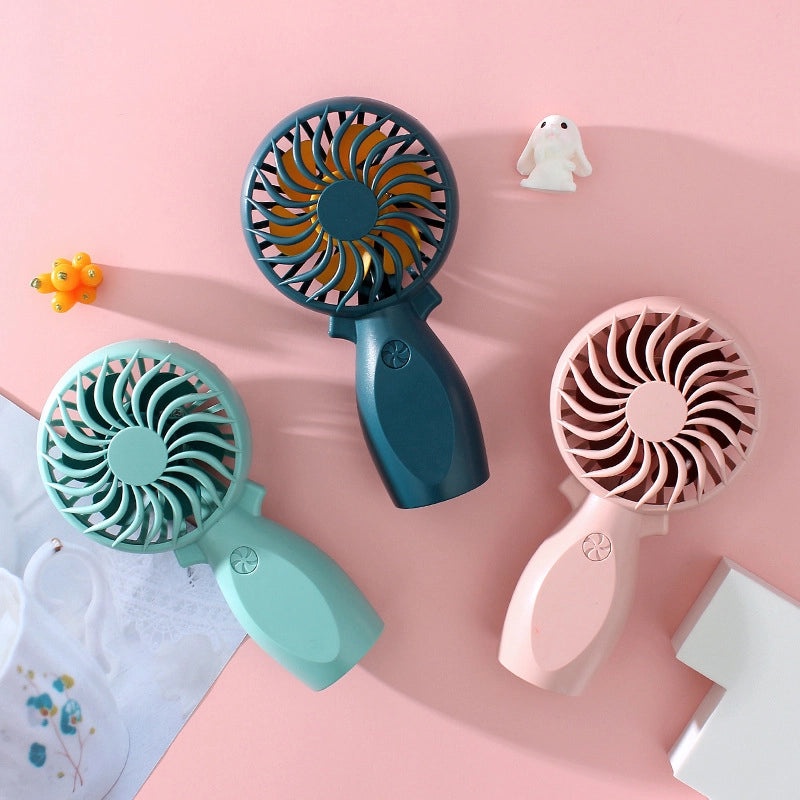 Mini Portable Solid Color Plastic Fan|Home & Garden Accessories