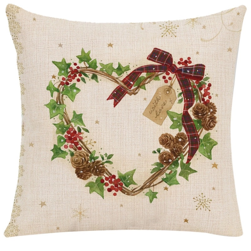 Adorable Santa Claus Letter Fiber Pillow Covers|Home Decor Pillows