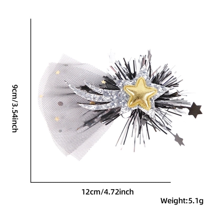 Christmas Shiny Star Letter Hairpin for Masquerade Party Festival | Hair Accessories