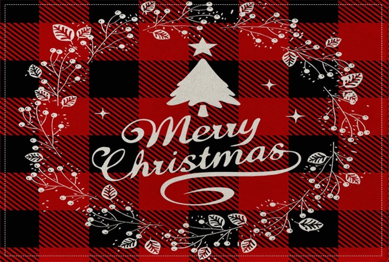 Vintage Cotton Linen Christmas Tree Letter Decoration|Home & Garden > Holiday Decor > Christmas Decorations