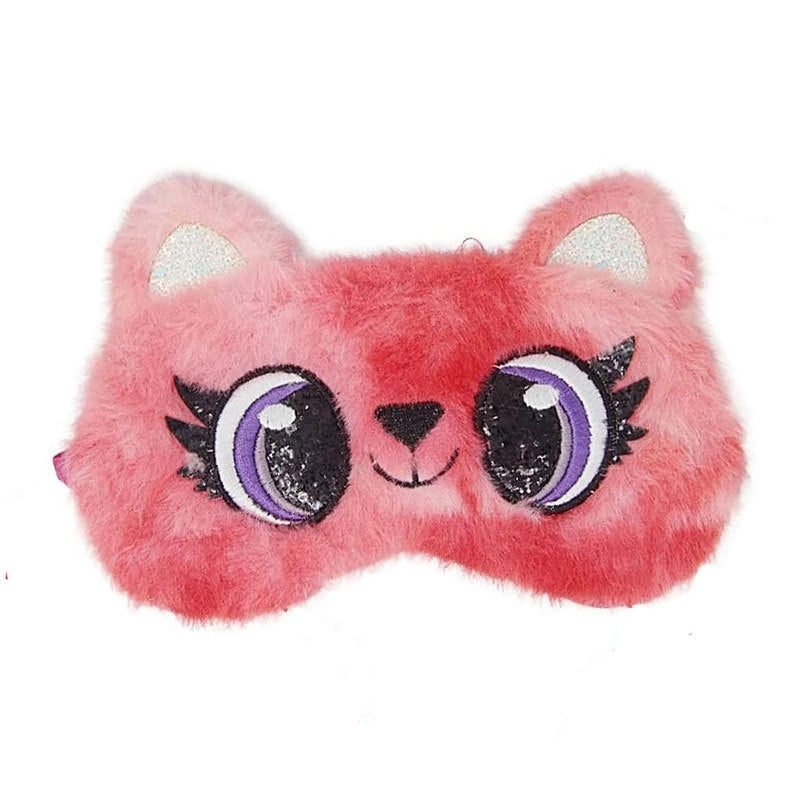 Adorable Cartoon Cotton Plush Satin Sleep Mask | Sleep Accessories