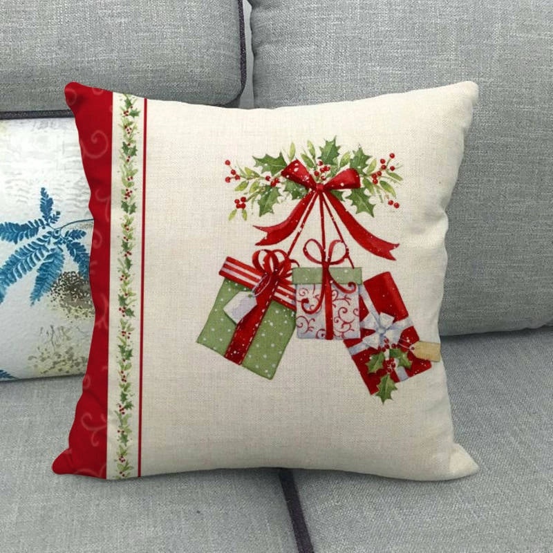 Festive Cartoon Linen Pillow Covers for Couch & Sofa|Home Decor & Pillows