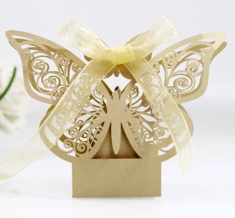 Iridescent Bow Knot Gift Bags 210g for Wedding Banquet|Gift Bags & Packaging