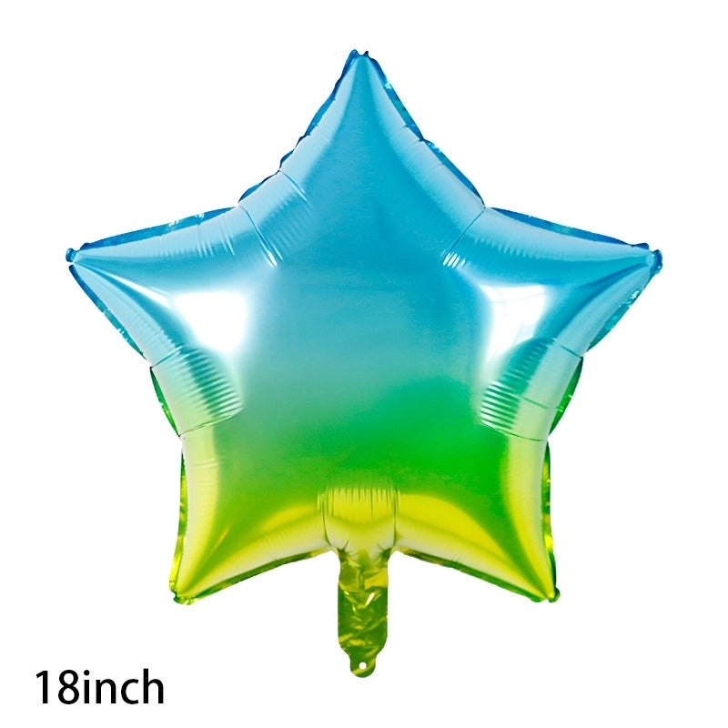 Birthday Star and Heart Shaped Aluminum Foil Balloons for Party Decorations|Party Supplies Balloons